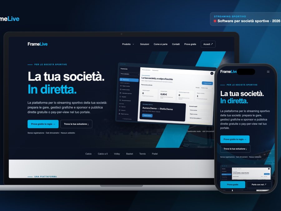 FrameLive, piattaforma per lo streaming sportivo